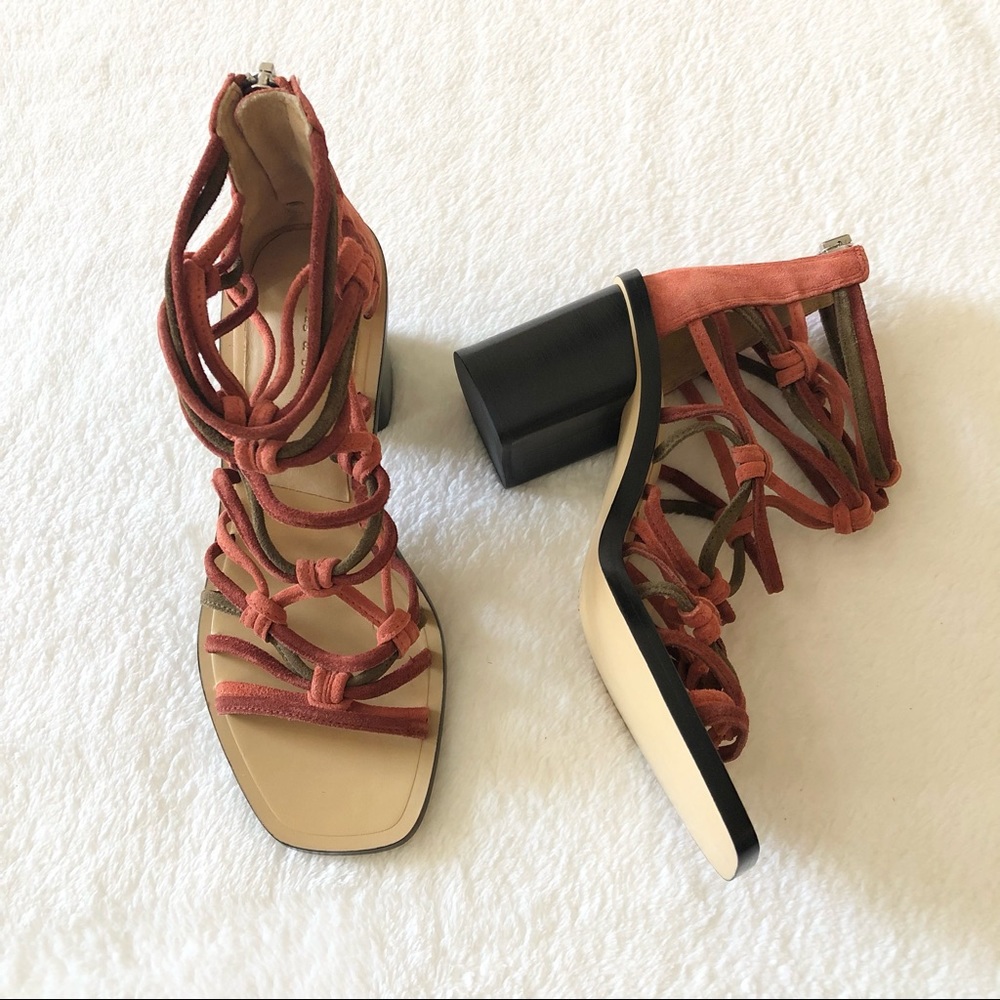 Rag and Bone $495 Camille Strappy Block Heel Sandal